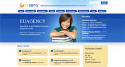 Desktop Screenshot of euagency.cz